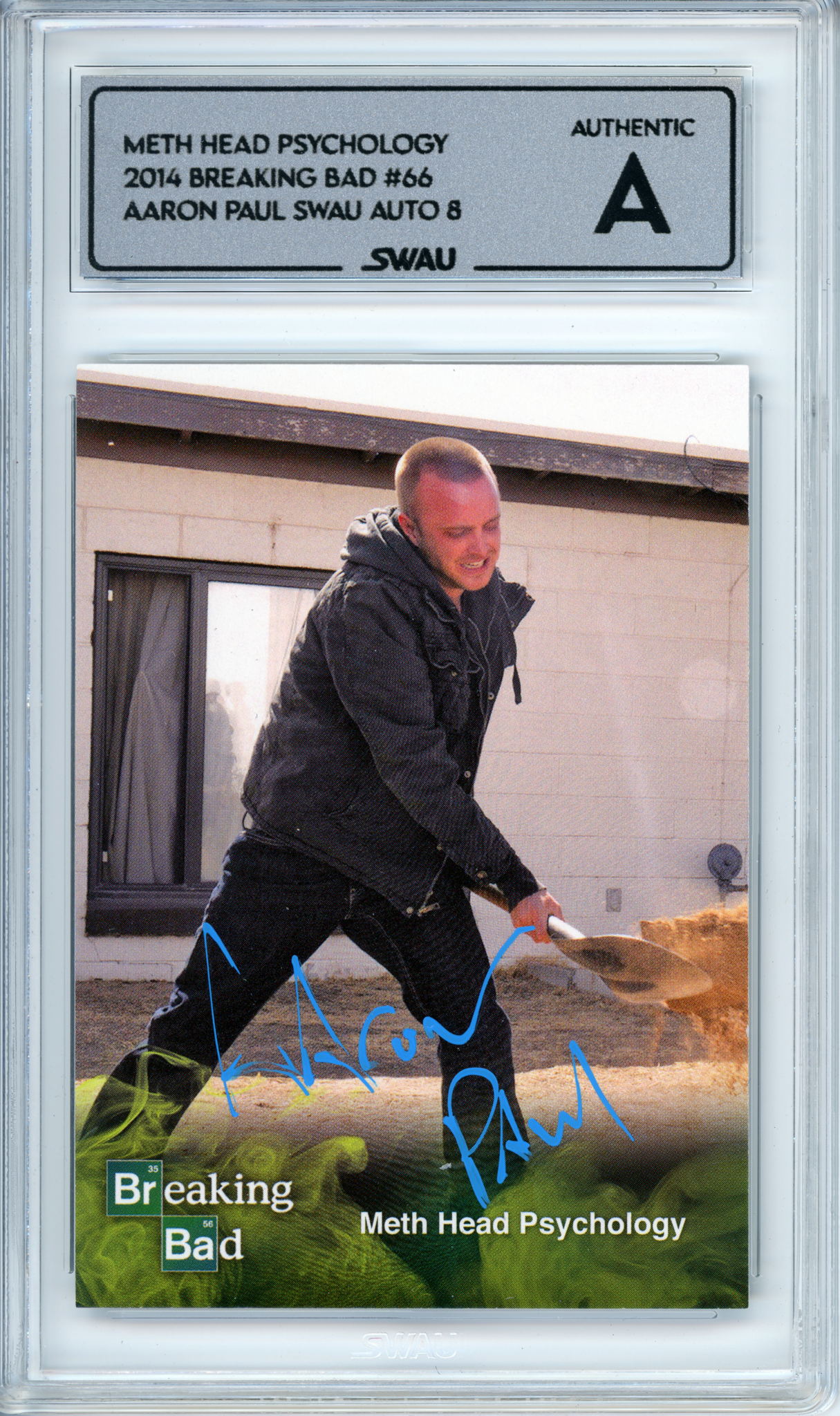Aaron Paul Signed Trading Card - SWAU Authenticated & Encapsulated