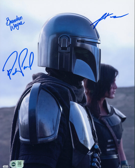 Pedro Pascal, Brendan Wayne, & Lateef Crowder Signed 11x14 Photo - SWAU Authenticated