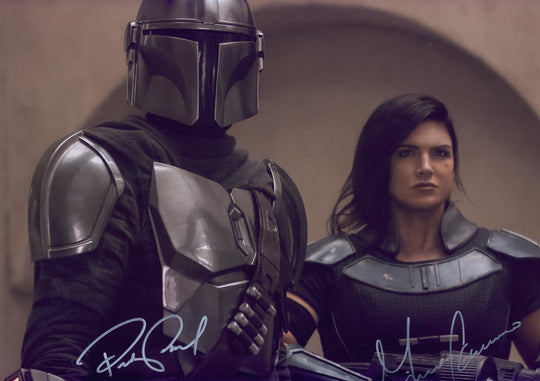 Pedro Pascal & Gina Carano Signed 16x20 Photo - SWAU Authenticated