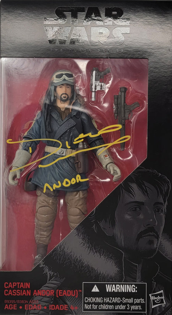 Diego Luna Signed Black Series Figure - SWAU Authenticated