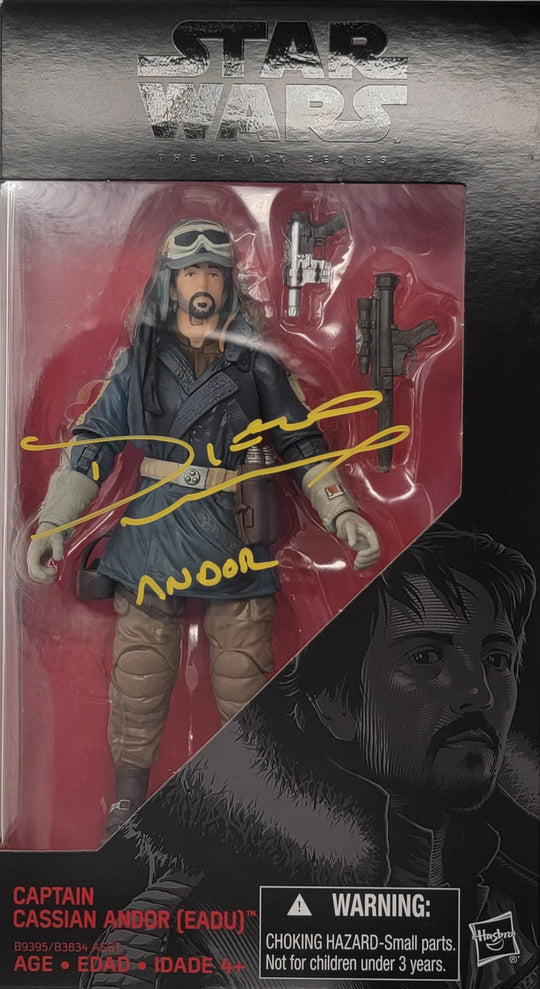 Diego Luna Signed Black Series Figure - SWAU Authenticated