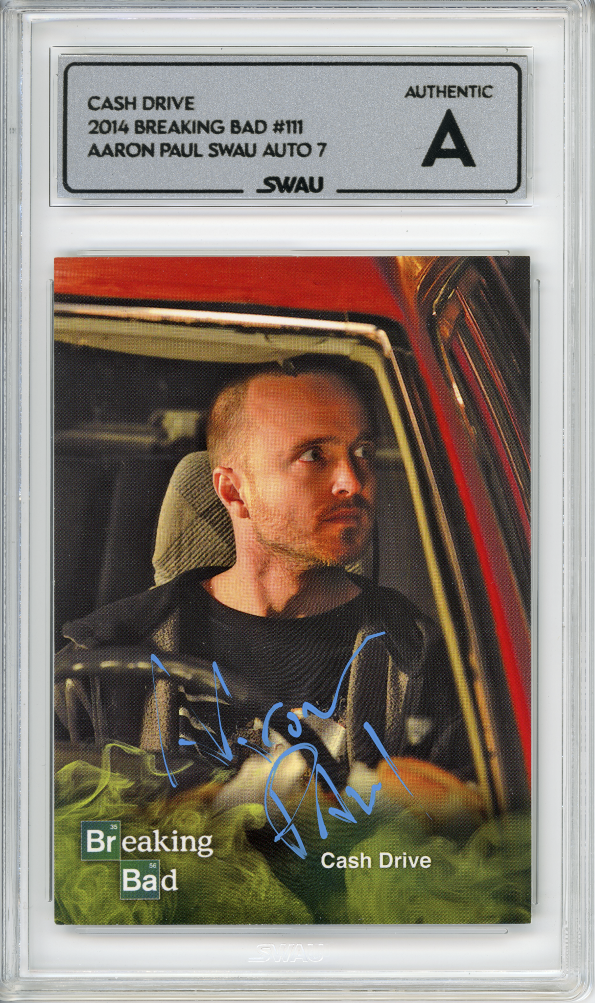 Aaron Paul Signed Trading Card - SWAU Authenticated & Encapsulated