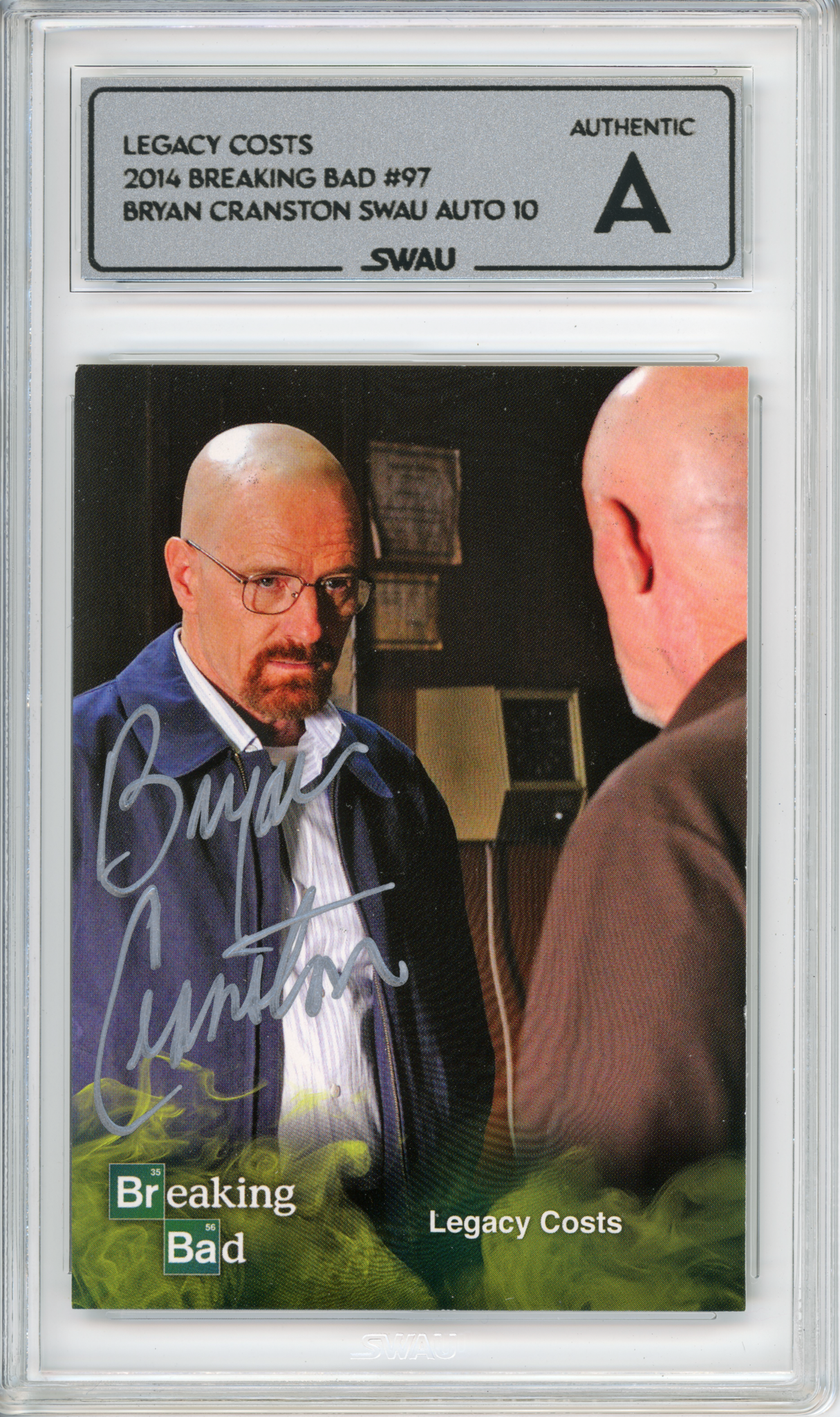 Bryan Cranston Signed Trading Card - SWAU Authenticated & Encapsulated