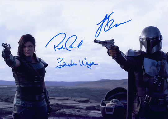 Pedro Pascal, Brendan Wayne, & Lateef Crowder Signed 16x20 Photo - SWAU Authenticated