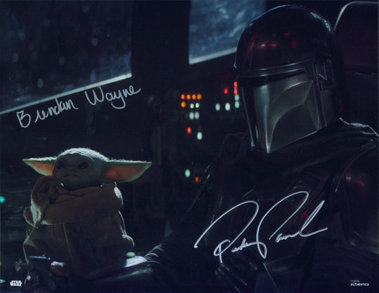 Pedro Pascal & Brendan Wayne Signed 11x14 Photo - SWAU Authenticated