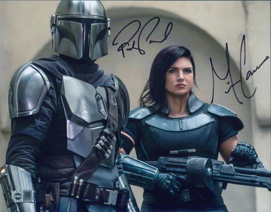 Pedro Pascal & Gina Carano Signed 11x14 Photo - SWAU Authenticated