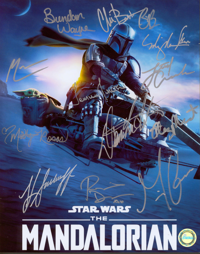 The Mandalorian Multi-Signed Cast 11x14 Photo - A - SWAU Authenticated