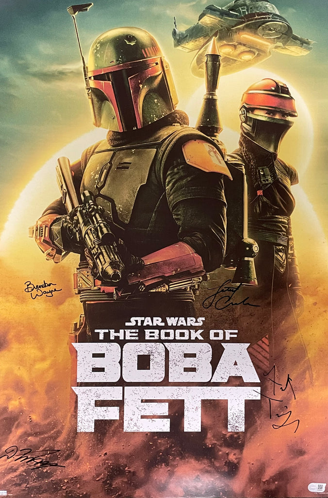 The Book of Boba Fett Multi-Signed Cast Trends Poster - SWAU Authenticated