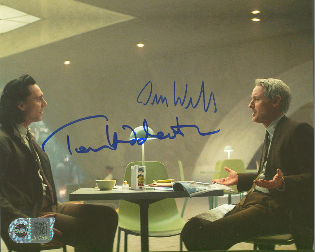 Tom Hiddleston & Owen Wilson Signed 8x10 Photo - SWAU Authenticated