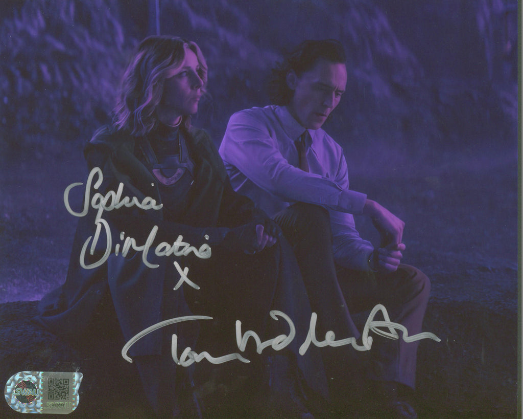 Tom Hiddleston & Sophia Di Martino Signed 8x10 Photo - SWAU Authenticated